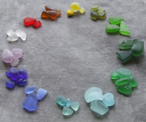 Beach Glass Colour Chart
